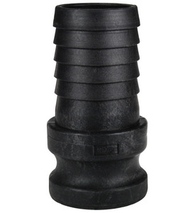 PPE150 Polypropylene Cam & Groove Type E Adapter x Hose Shank PPE150 Polypropylene Cam & Groove Type E Adapter x Hose Shank